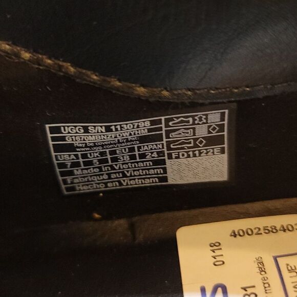 NEW UGG ASHTON SHOE PLUSH EMERALD GREEN WATERPROOF LEATHER SHOES S2 - Picture 14 of 16